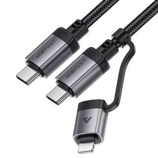 Kabel przewód USB-C - USB-C / Lightning 60W 480Mb/s 3A 1.2m - czarny