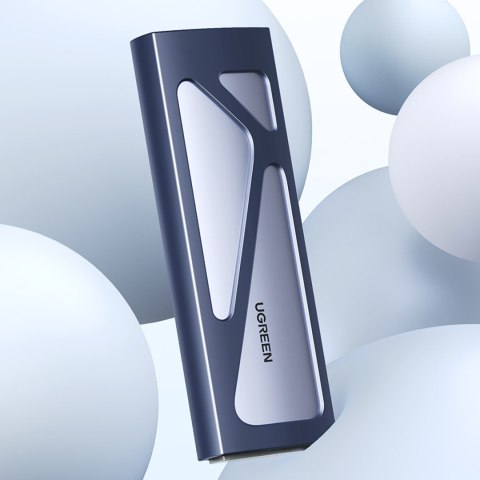 Obudowa kieszeń na dysk M.2 NVMe 10Gbps + kabel USB-C - USB-A / USB-C - USB-C - czarna