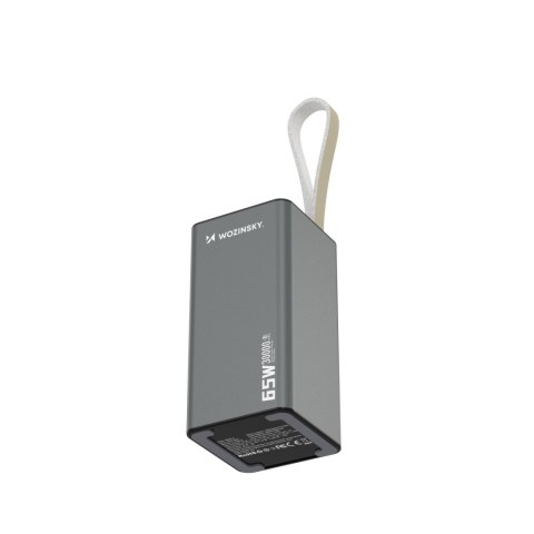 Powerbank K65+ 65W 30000mAh 2x USB-C 1x USB-A 65W - czarny