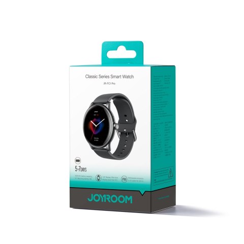 Smartwatch Classis Series JR-FC1 z funkcją odbierania połączeń IP68 - ciemnoszary