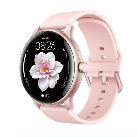 Smartwatch Classis Series JR-FC1 z funkcją odbierania połączeń IP68 - różowy