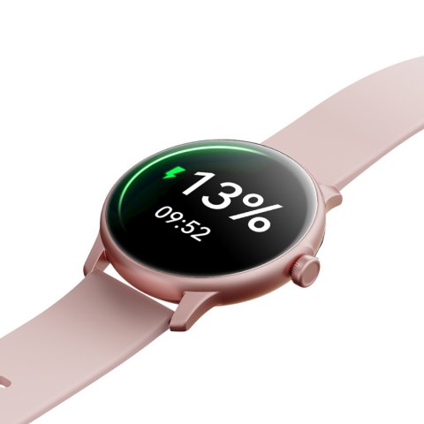 Smartwatch Classis Series JR-FC1 z funkcją odbierania połączeń IP68 - różowy