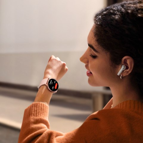 Smartwatch Classis Series JR-FC1 z funkcją odbierania połączeń IP68 - różowy