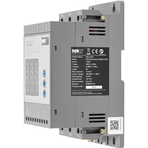 Soft starter do łagodnego rozruchu silników 3 A 1.5 kW 400 / 100-240 V