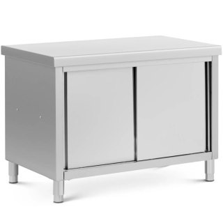 Stół blat roboczy centralny z szafką przelotową STAL 120 x 70 cm