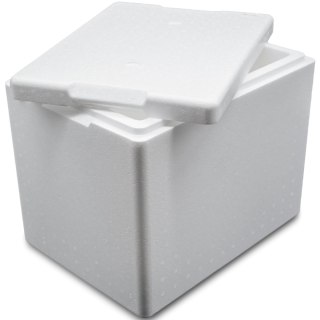 Termobox pudełko termiczne styropianowe z pokrywką atest PZH 395x295x320mm 20L Arpack