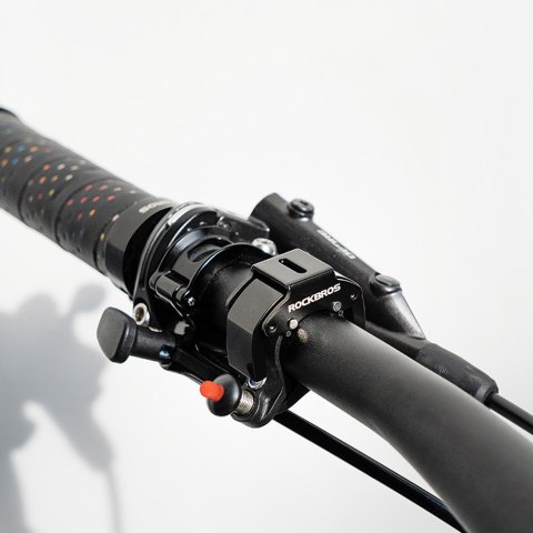 Dzwonek rowerowy w kształcie litery C - czarny