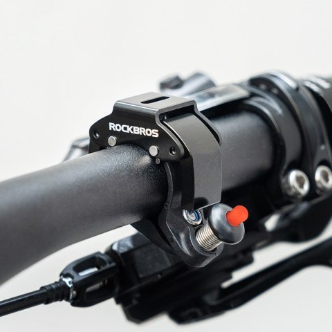 Dzwonek rowerowy w kształcie litery C - czarny