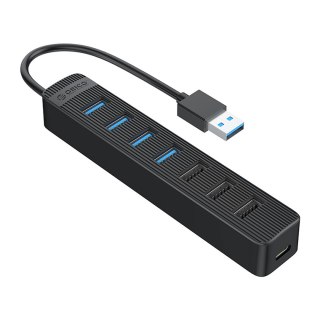 Hub rozdzielacz TWU32-4A USB-A - USB-A USB-C 5V/3A - czarny