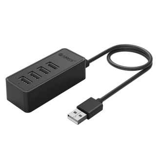 Hub rozdzielacz W5P-U2-030 4x USB-A 30cm - czarny