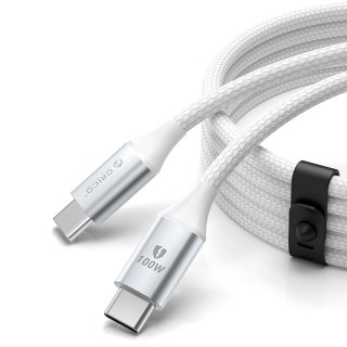 Kabel przewód CDX 100W 5A Power Delivery USB-C 1m - biały