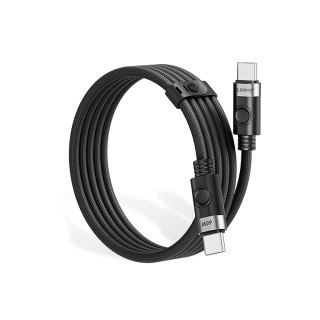 Kabel przewód CDX 60W 3A Power Delivery USB-C 1m - czarny
