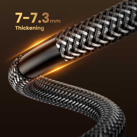 Kabel przewód HDMI 2.1 8K certyfikowany 5 m - szary