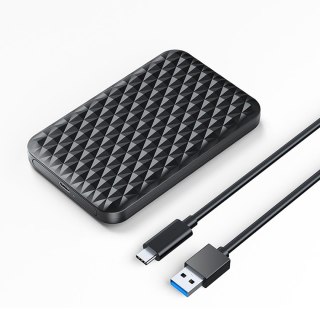 Kieszeń obudowa na dysk 2520C3-V1 2.5'' HDD / SSD USB-C 5Gb/s - czarna