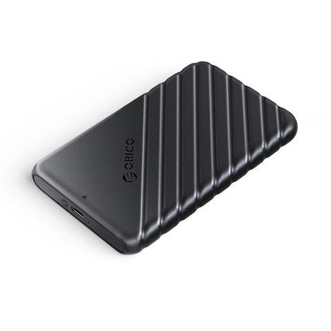 Kieszeń obudowa na dysk 25PW1C-C3 2.5'' HDD / SSD USB-C 6Gb/s - czarna