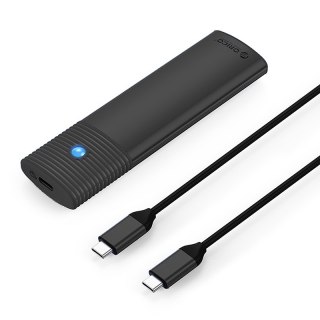 Kieszeń obudowa na dysk PWM2 M.2 NGFF SATA USB-C 5Gb/s - czarna