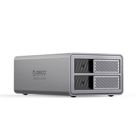 Macierz dyskowa 9828RU3 z kontrolerem RAID na 2 dyski 2.5'' / 3.5'' SATA HDD / SSD - szara