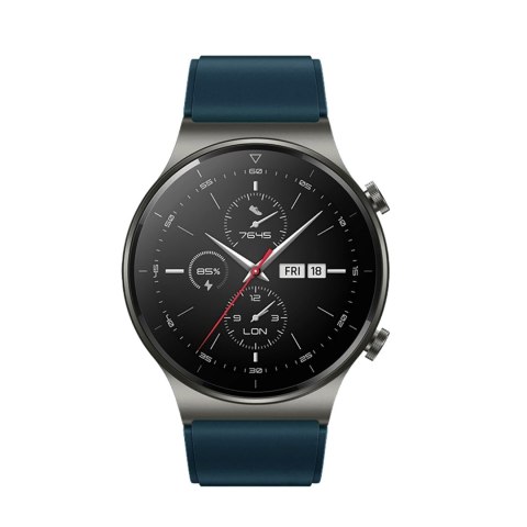 Pasek silikonowy do zegarka Huawei Watch GT 2/3/4/2 Pro/3 Pro/4 Pro/GT 2e 46mm - ciemnozielony