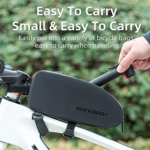 Pompka rowerowa ręczna - czarna