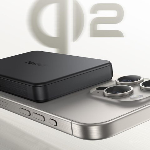 Powerbank Airpow II 10000mAh Qi2 MagSafe 22.5W z kablem USB-C 20V 3A 30cm - czarny