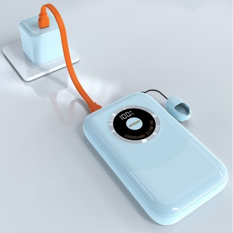 Powerbank K21 Mini 10000mAh 22.5W USB-A / USB-C - niebieski