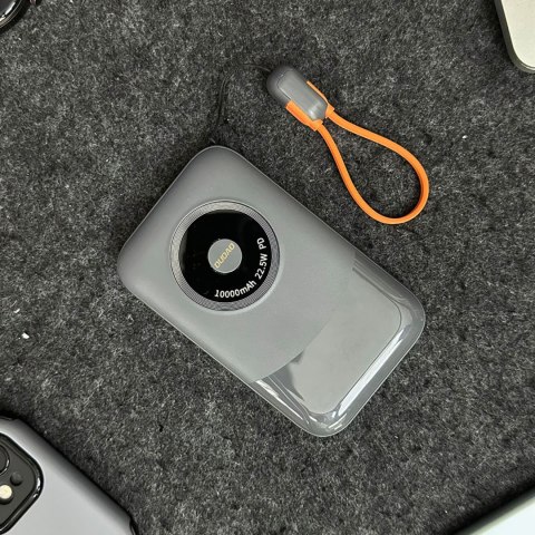 Powerbank K21 Mini 10000mAh 22.5W USB-A / USB-C - szary