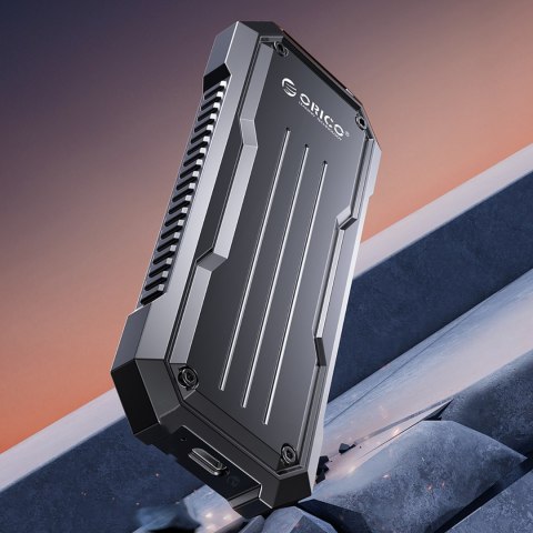 Wzmocniona kieszeń dyskowa taktyczna OXS2C3-G2 M.2 NVMe / SATA SSD USB-C - szara