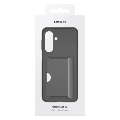 Etui Samsung Card Slot Case EF-OA266TBEGWW z kieszenią na karty na Samsung Galaxy A26 5G - czarne