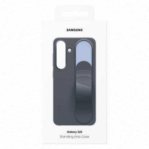 Etui silikonowe Samsung Standing Grip Case z uchwytem podstawką do Samsung Galaxy S25 - czarne