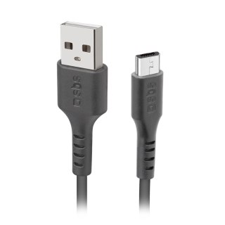 Kabel przewód USB-A - Micro-USB 1m - czarny