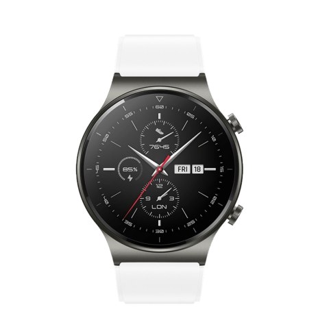 Pasek silikonowy do zegarka Huawei Watch GT 2/3/4/2 Pro/3 Pro/4 Pro/GT 2e 46mm - biały