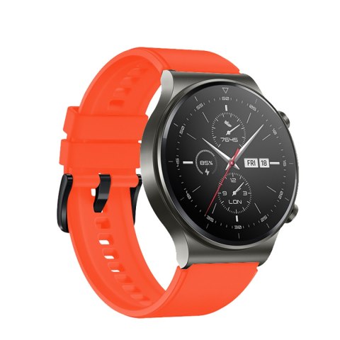 Pasek silikonowy do zegarka Huawei Watch GT 2/3/4/2 Pro/3 Pro/4 Pro/GT 2e 46mm - pomarańczowy