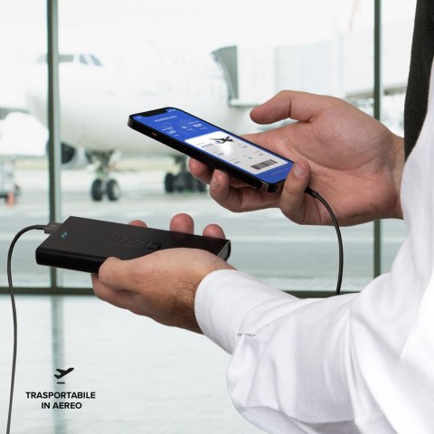 Powerbank 10000 mAh Power Delivery 20W - czarny