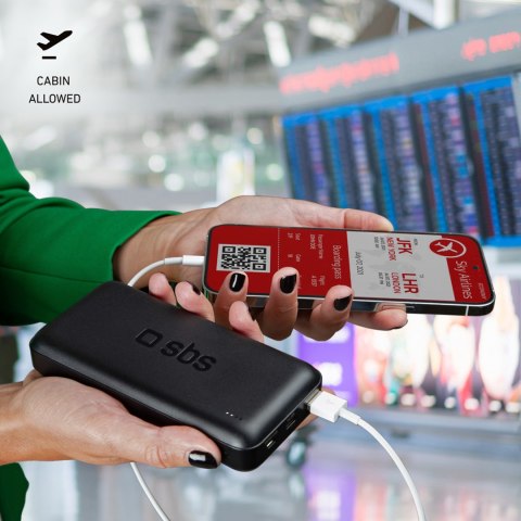 Powerbank 20000 mAh PD USB-C USB-A Micro-USB 20W - czarny