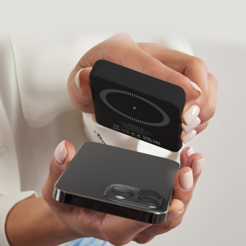 Powerbank beprzewodowy 5000 mAh USB-C MagSafe - czarny