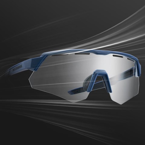 Okulary rowerowe polaryzacyjne z filtrem UV i wkładką korekcyjną - szare