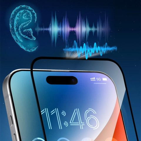 Szkło hartowane z antyrefleksem na iPhone 15 Plus/16 Plus