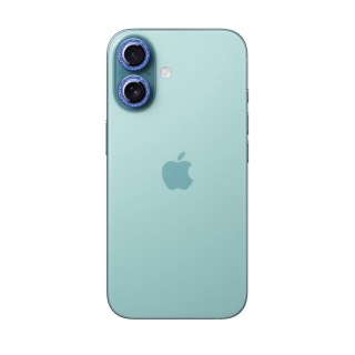 Szkło ochronne na obiektywy iPhone 16/16 Plus - niebieskie