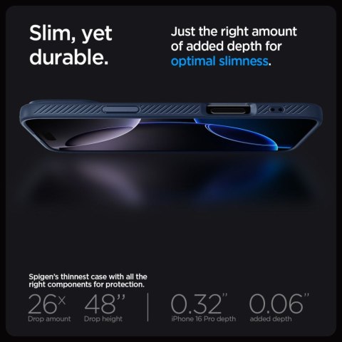 Etui case na iPhone 16 Pro Max Liquid Air - niebieskie