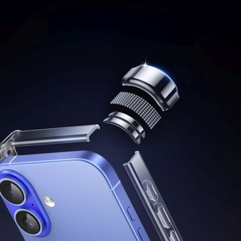 Etui ochronne na iPhone 16 Bright Cushion CA101 - przezroczyste