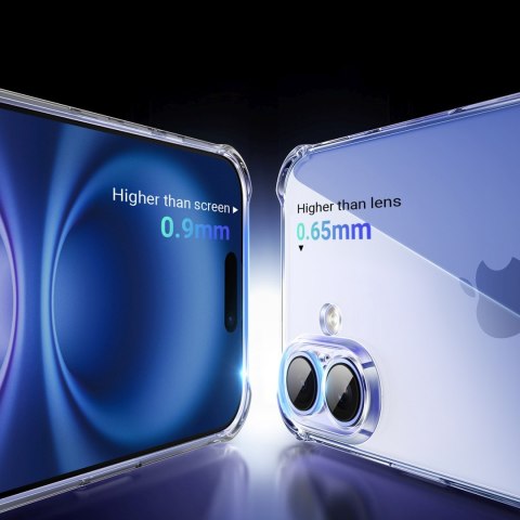 Etui ochronne na iPhone 16 Bright Cushion CA101 - przezroczyste