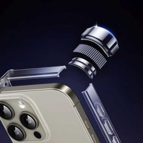 Etui ochronne na iPhone 16 Pro Bright Cushion CA101 - przezroczyste