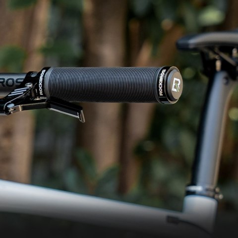 Gripy chwyty rowerowe skręcane antypoślizgowe - zielone