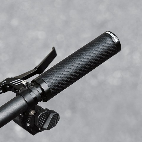 Gripy chwyty rowerowe skręcane proste antypoślizgowe - czarne