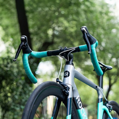 Owijka na kierownicę rowerową z PU wzór Velour - brązowa