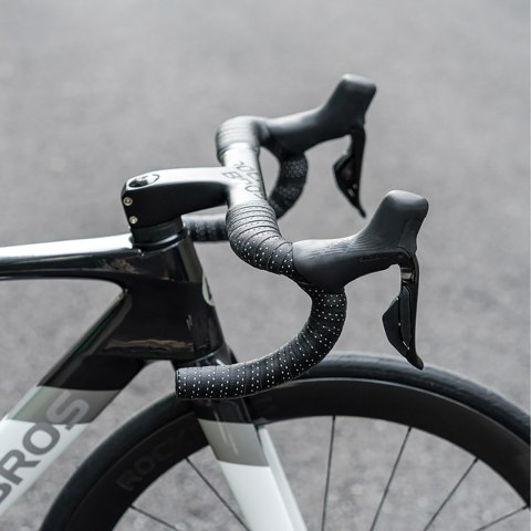 Owijka na kierownicę rowerową z PU wzór Velour - brązowa