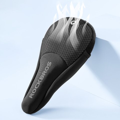 Pokrowiec nakładka na siodełko rowerowe rozmiar L - czarny