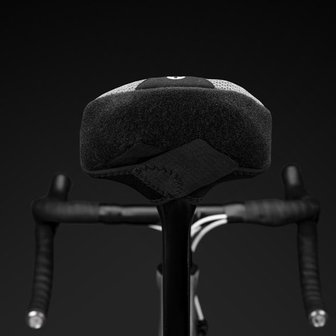 Pokrowiec nakładka na siodełko rowerowe rozmiar L - czarny