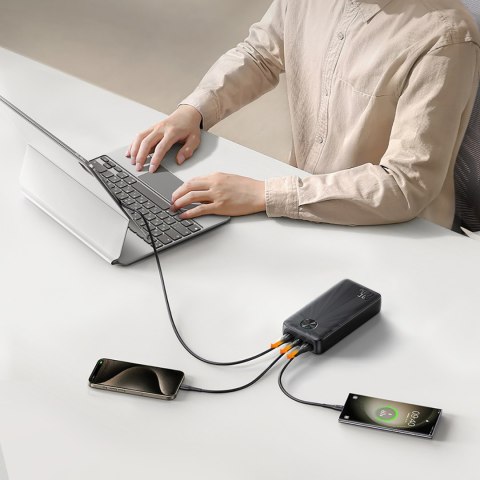 Powerbank 20000mAh USB-C USB-A 22.5W - czarny