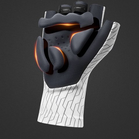 Rękawiczki rowerowe kolarskie szosowe rozmiar S - biało-czarne